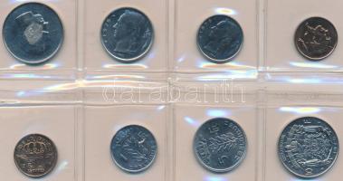 Belgium 1979. 50c-10Fr (8x) forgalmi szett fóliatokban T:1 Belgium 1979. 50 Cents - 10 Francs (8x) coin set in foil packing C:UNC