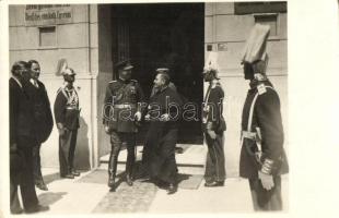 Temesvár, Banatia iskola, Károly román király látogatása / Deutsches römisch-katholisches Lyzeum / German school, the visit of Charles II of Romania, photo (Rb)