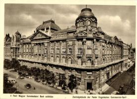 Budapest V. Pesti magyar kereskedelmi bank székháza, autó So. Stpl (EK)