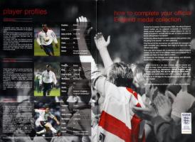 Nagy-Britannia 2004. "Hivatalos angol csapat emlékérem gyűjtemény" 28db fém emlékérem + al...