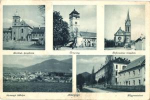 Rozsnyó, Őrtorony, Főgimnázium / tower, grammar school (EB)