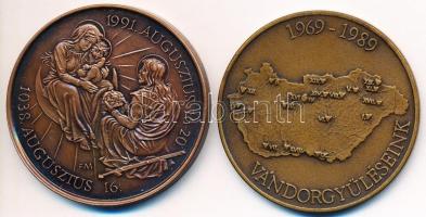 2db klf emlékérem: Bognár György (1944-) /ÁPV 1989. "MÉE Budapest - 20 éves a Magyar Éremgyűjtő...