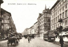 Budapest VII. Erzsébet körút, villamos