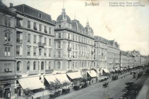 Budapest VII. Erzsébet körút, Royal szálló, villamos (EK)