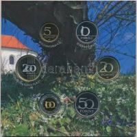 2010. 5Ft-200Ft 6xklf db-os forgalmi sor + "Pécs 2010 Európa kulturális fővárosa" Ag emlékérem (10g/0.999/27mm) T:PP Adamo FO44+PP.FZ6