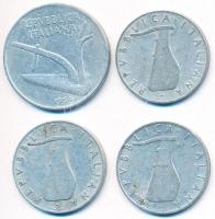 Olaszország 1953-1955. 5L Al (3xklf) + 10L Al T:2-
Italy 1953-1955. 5 Lire Al (3xdiff) + 10 Lire Al ...