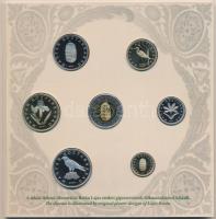 2007. 1Ft-100Ft 8klf db, szettben, benne "Berán Lajos és a pengő" Ag emlékérem (10g/0.999/...