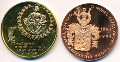 2db klf emlékérem: Bognár György (1944-) 1989. "1956-1989 Magyar Köztársaság" aranyozott e...