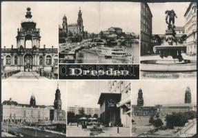 cca 1970 Drezda, Meissen, Német kastély belső tere és berendezése, 3 db fotó, 1 db fotólap, hátoldal...