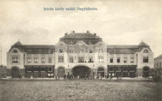 Nagybánya, István király szálló, üzletek; Kovács Gyula kiadása / hotel