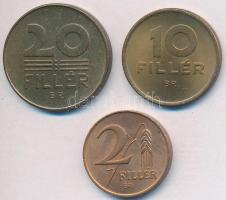 1946. 2f tombak + 1947. 10f tombak + 20f Cu-Al T:1,1-