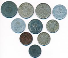 Románia 1924-1949. 1L-20L 10db-os fémpénz tétel T:vegyes
Romania 1924-1949. 1 Leu - 20 Lei 10pcs of ...