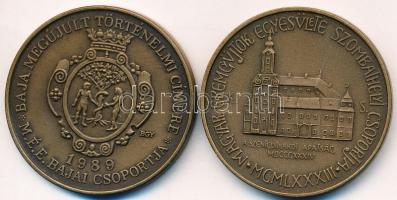 2db klf MÉE emlékérem: Bognár György (1944-) 1989. "250 éve született a Bajai Világjáró - Jelky...