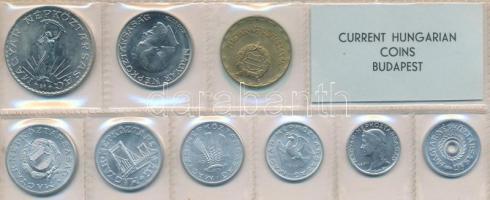 1971. 2f-10Ft 9db klf érmés forgalmi sor fóliatokban T:1