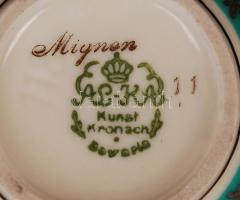 Porcelán tétel: Bavaria, Copelands, Hollóházi, stb, összesen:8 db