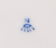 Potschappel? ékszeres doboz, kézzel festett, jelzett, hibátlan, 9×9 cm