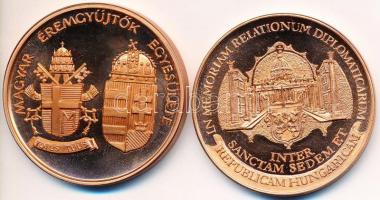 2db klf emlékérem: Horváth László 1991. "MÉE / II. János Pál pápa látogatása hazánkban" ar...