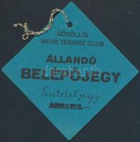 cca 1920-1940 A Gööllői MOVE Tennisz Club állandó belépőjegye