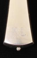 6 db ezüst (Ag.) nagy kés "K. L." monogrammal, jelzett, br. 528 gr