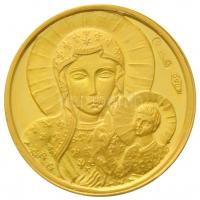 Vatikán DN "II. János Pál pápa" Au emlékérem eredeti dísztokban (2,2g/0.750/16mm) T:PP
Vat...