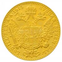 Ausztria 1915. 1D Au "Ferenc József" (3.47g/0.986) utánveret T:P 
Austria 1915. 1 Ducat Au...
