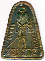 DN "Istenes" fém kerékpáros jelvény T:2