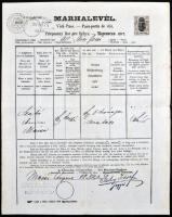 1881 Mácsa (Arad megye), marhalevél