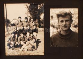 cca 1950-1960 A Ferencvárosi Torna Club, a Fradi és a Kinizsi labdarúgó csapatának fényképes krónikája. A csapat hazai és külföldi szereplésén készült kb 200 db fotó albumban, számos híres meccs és focista képével.