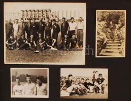 cca 1950-1960 A Ferencvárosi Torna Club, a Fradi és a Kinizsi labdarúgó csapatának fényképes króniká...