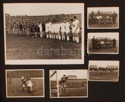 cca 1950-1960 A Ferencvárosi Torna Club, a Fradi és a Kinizsi labdarúgó csapatának fényképes króniká...