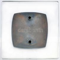 1960. "Nemzetközi Mezőgazdasági Műszerkiállítás Budapest" Br plakett üveglapon, dísztokban...