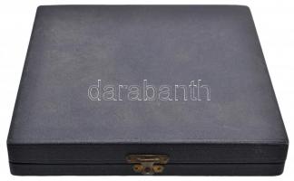 1960. "Nemzetközi Mezőgazdasági Műszerkiállítás Budapest" Br plakett üveglapon, dísztokban...