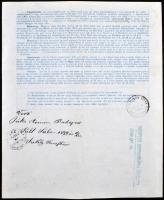 1890 Sé(Vas megye), marhalevél