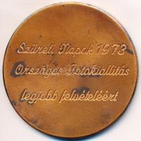 1973. "Szekszárd / Szüreti Napok - Országos Fotókiállítás legjobb felvételéért" Br plakett...