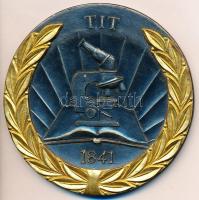 DN "TIT 1841" aranyozott fém plakett (95mm) T:2