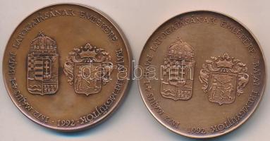 2db MÉE emlékérem: Fűz Veronika (1951-) 1991. "Bajai Éremgyűjtők - I. Ferenc József Magyarorszá...