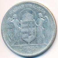 1930. 5P Ag "Horthy jobbra" T:3 Adamo P8