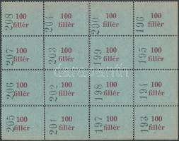 Honvédelmi szolgálatot teljesítő iparostársak hozzátartozóinak megsegítésére segélybélyeg kisív