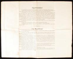 1942 Bp., Az Alföldi Szarvasmarhatenyésztő Egyesületek Szövetsége által kiállított nagyméretű díszes...