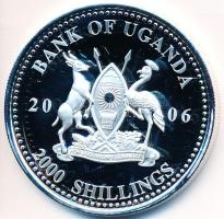 Uganda 2006. 2000Sh Ag "A labdarúgás halhatatlanjainak csarnoka - Brazília 1990-es évek/Aldair" (25,98g) T:PP  Uganda 2006. 2000 Shillings Ag "Hall of Fame of football - Brazil 1990s/Aldair" (25,98g) C:PP