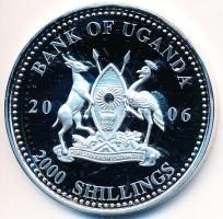 Uganda 2006. 2000Sh Ag "A labdarúgás halhatatlanjainak csarnoka - Argentína 1970-es évek/Daniel Passarella" (25,61g) T:PP Uganda 2006. 2000 Shillings Ag "Hall of Fame of football - Argentina 1970s/Daniel Passarella" (25,61g) C:PP
