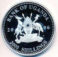 Uganda 2006. 2000Sh Ag "A labdarúgás halhatatlanjainak csarnoka - Szovjetunió 1970-es évek/Oleg Blohin" (26,77g) T:PP Uganda 2006. 2000 Shillings Ag "Hall of Fame of football - Soviet Union 1970s/Oleg Blohin" (26,77g) C:PP