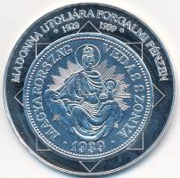 DN "A magyar nemzet pénzérméi -  Madonna utoljára forgalmi pénzen 1929-1939" Ag emlékérem ...