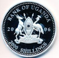 Uganda 2006. 2000Sh Ag "A labdarúgás halhatatlanjainak csarnoka - Németország 1980-as évek/Karl-Heinz Rummenigge" (25,61g) T:PP Uganda 2006. 2000 Shillings Ag "Hall of Fame of football - Germany 1980s/Karl-Heinz Rummenigge" (25,61g) C:PP
