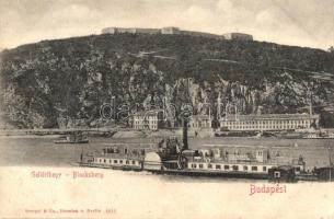 Budapest I. Gellérthegy a Hattyú gőzössel (EK)