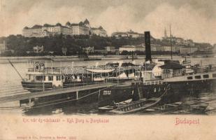 Budapest I. vár és várbazár, gőzhajó