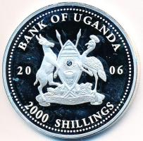Uganda 2006. 2000Sh Ag "A labdarúgás halhatatlanjainak csarnoka - Csehország 1960-as évek/Josef Masopust" (29,44g) T:PP Uganda 2006. 2000 Shillings Ag "Hall of Fame of football - Czech Republic 1960s/Josef Masopust" (29,44g) C:PP