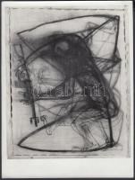 cca 1970 Kovács Ferenc: Kondor Béla művéről készült fotó, hátoldalon feliratozva, pecséttel jelzett, 18x24 cm