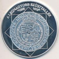 DN "A magyar nemzet pénzérméi - Az utolsó magyar tallér 1835-1848" Ag emlékérem tanúsítvánnyal (10,37g/0,999/35mm) T:PP