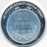 DN "A magyar nemzet pénzérméi - Az utolsó körmöcbányai veret 1920-1926" Ag emlékérem tanúsítvánnyal (10,37g/0,999/35mm) T:PP